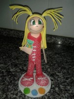 FOFUCHA NIÑA PIJAMA ROJO